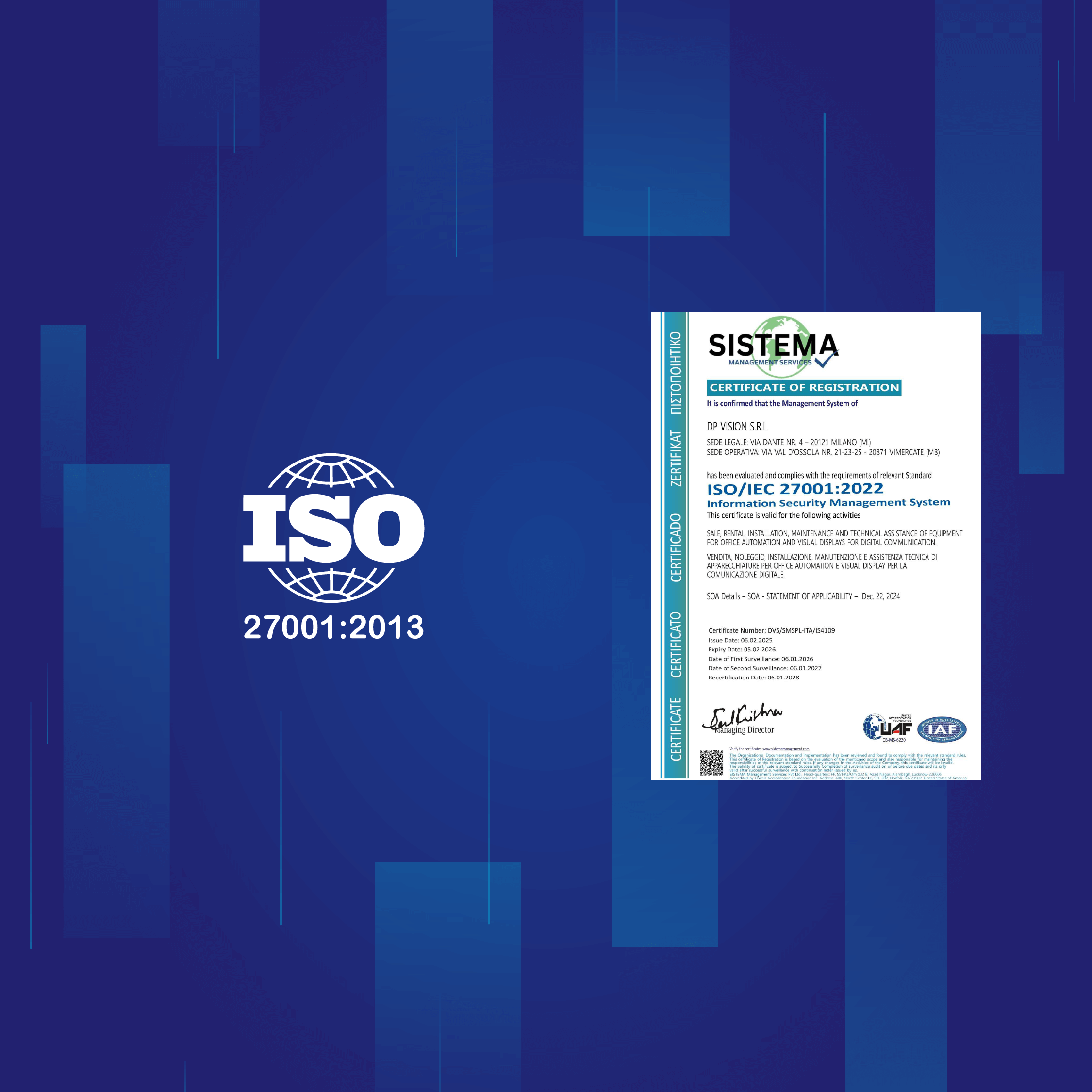 Certificazione ISO 27001 per la sicurezza delle informazioni image